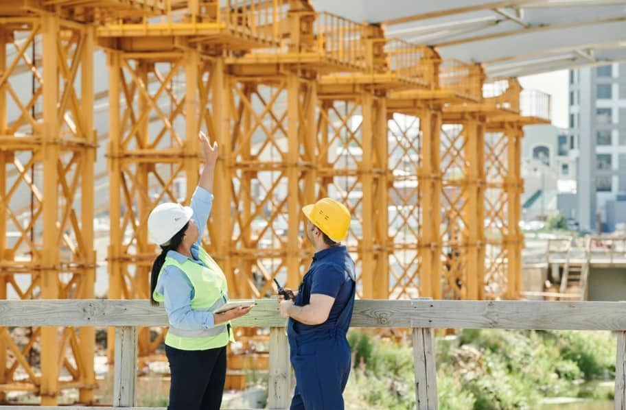 construction site visit and evaluation