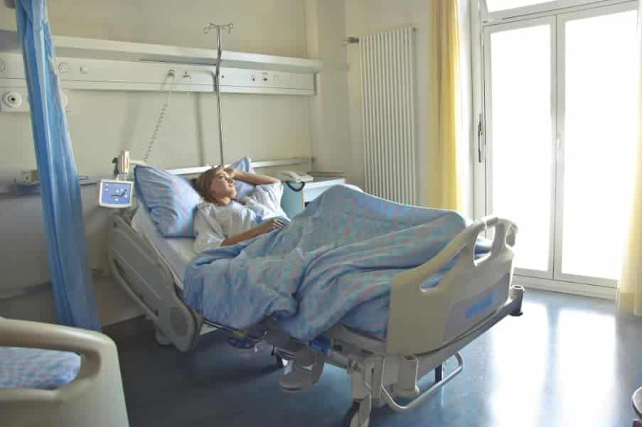 worker hospitalized